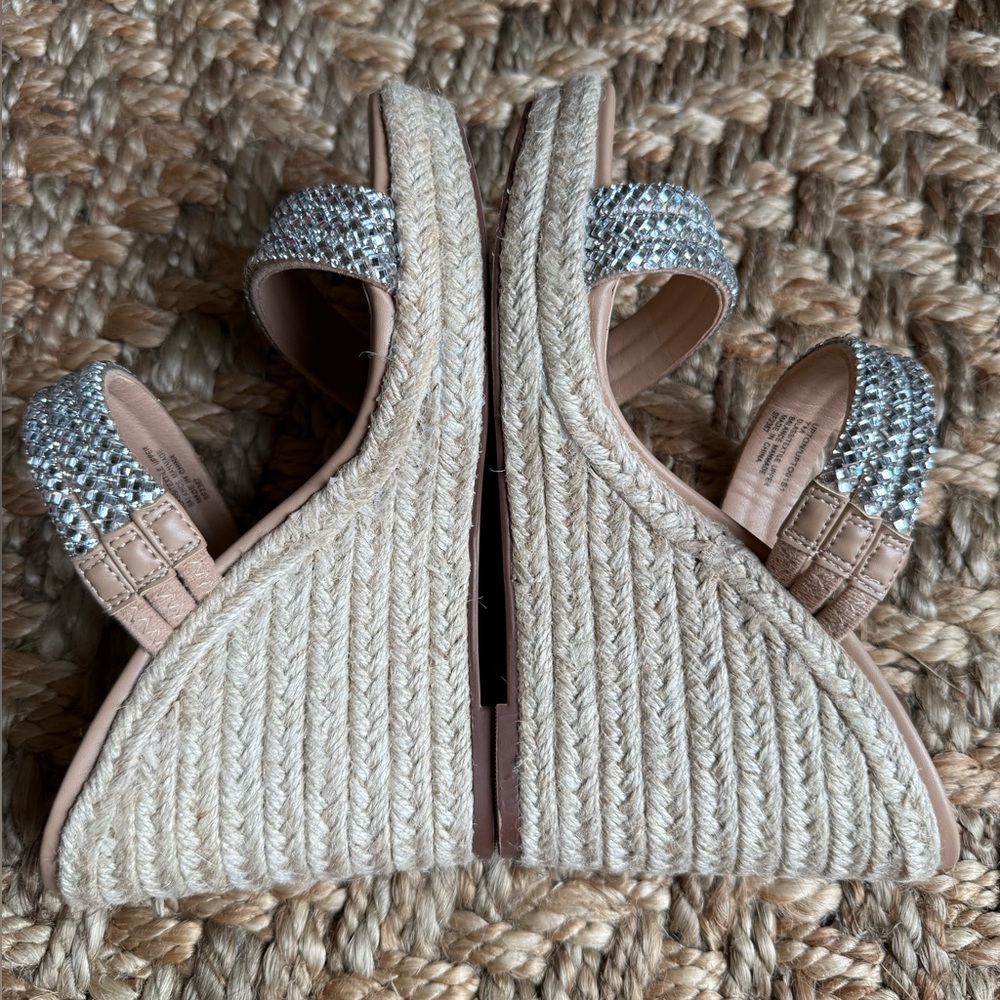 NWOB Steve Madden “Diamond” Espadrille Heeled Sandals - Picture 4 of 6